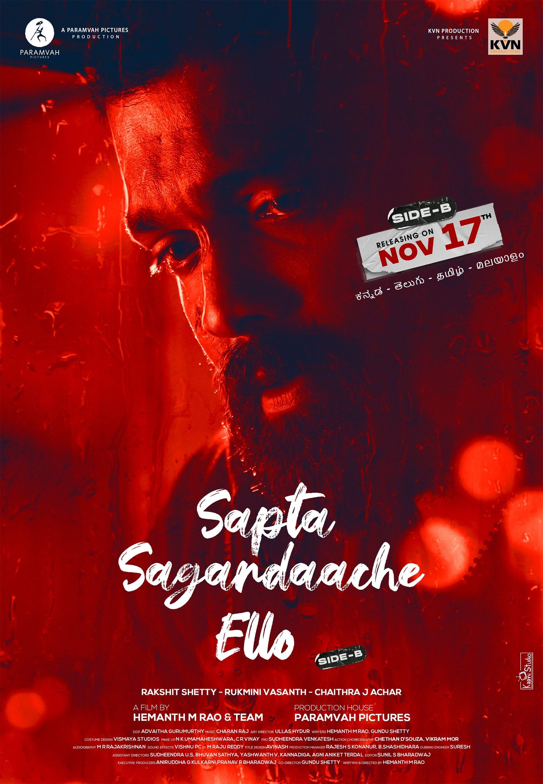 Sapta Sagaradaache Ello: Side B (2023) Hindi ORG Dubbed Full Movie HDRip