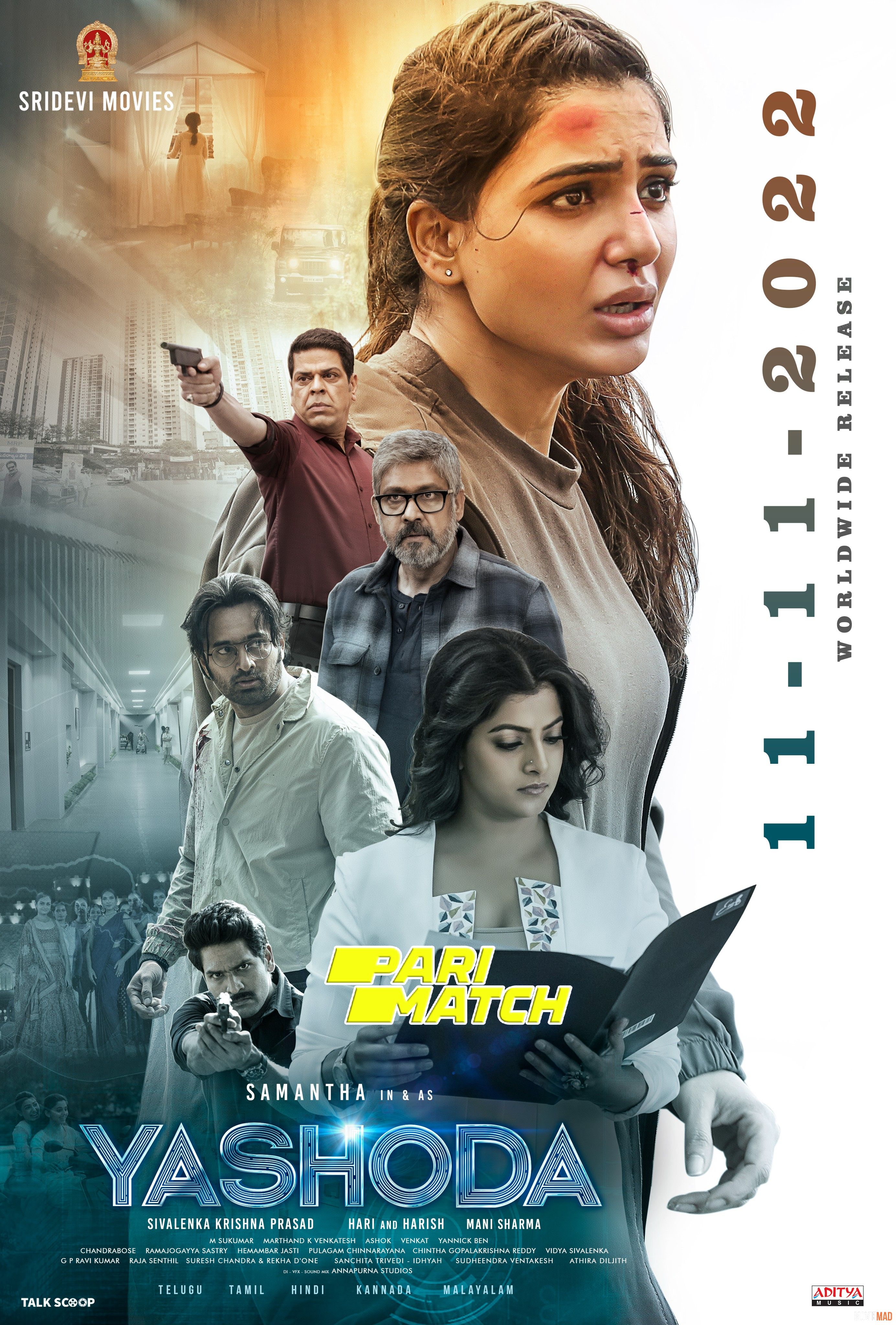 Yashoda (2022) Hindi pDVDRip Full Movie 720p 480p